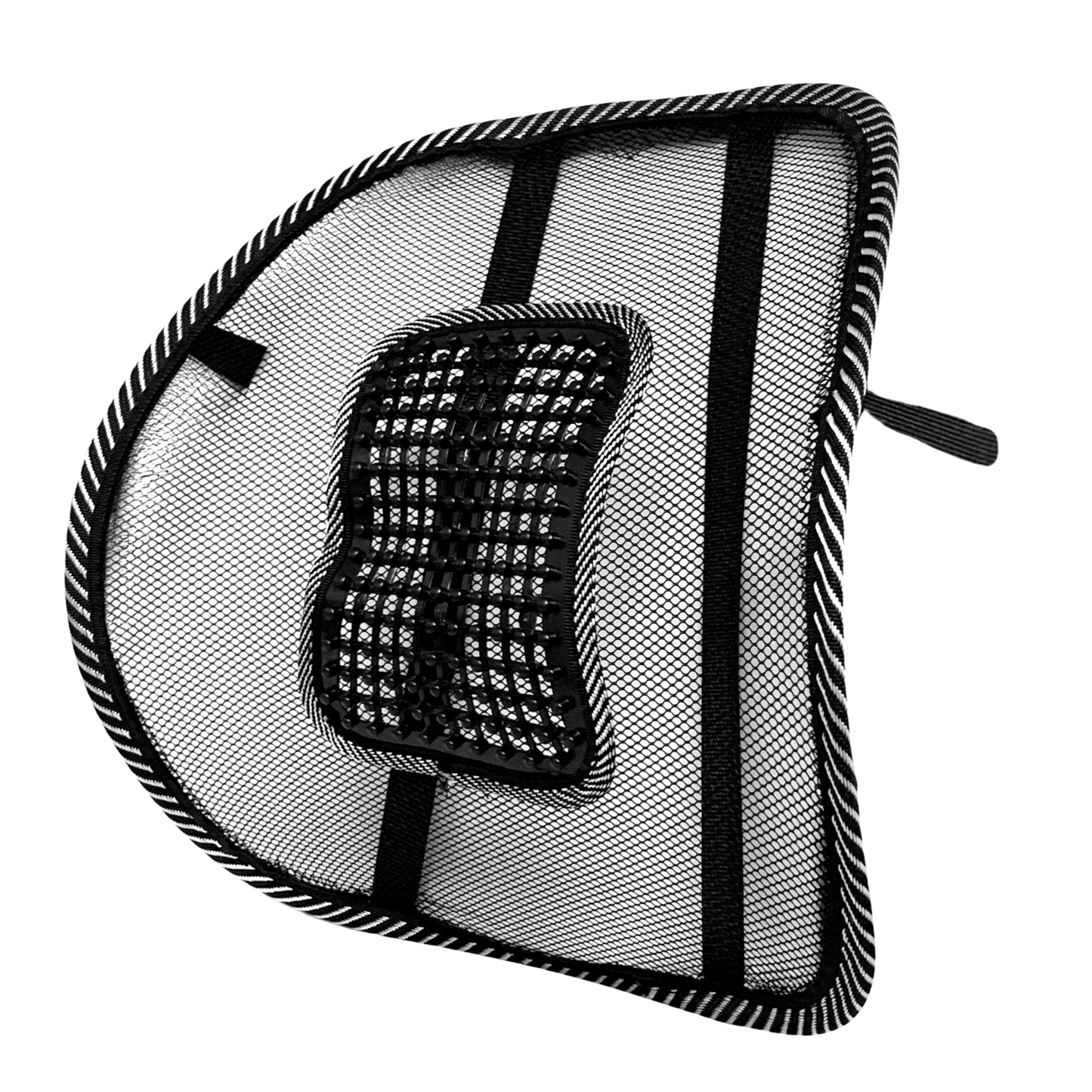 Mesh lumbar back support for office chair or car seat
