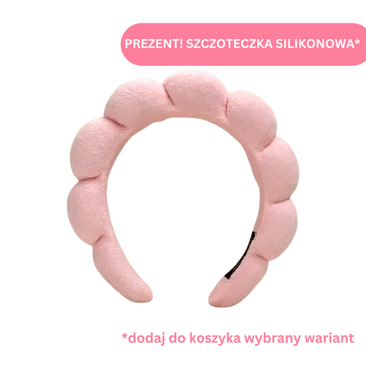 Soft sponge padded SPA headband (pink)